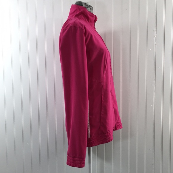 Adidas Pink Track Jacket Full Zip Jogging Training - Picture 3 of 11
